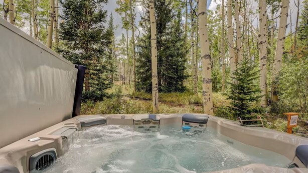 Outdoor spa tub - New Listing! National Forest Access + Hot Tub | Continental Divide | Deck (Fairplay)