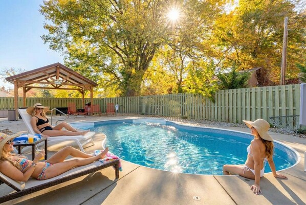 A heated pool