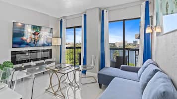 Smart TV, video games, ping pong, books