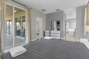 7 bedrooms, iron/ironing board, travel crib