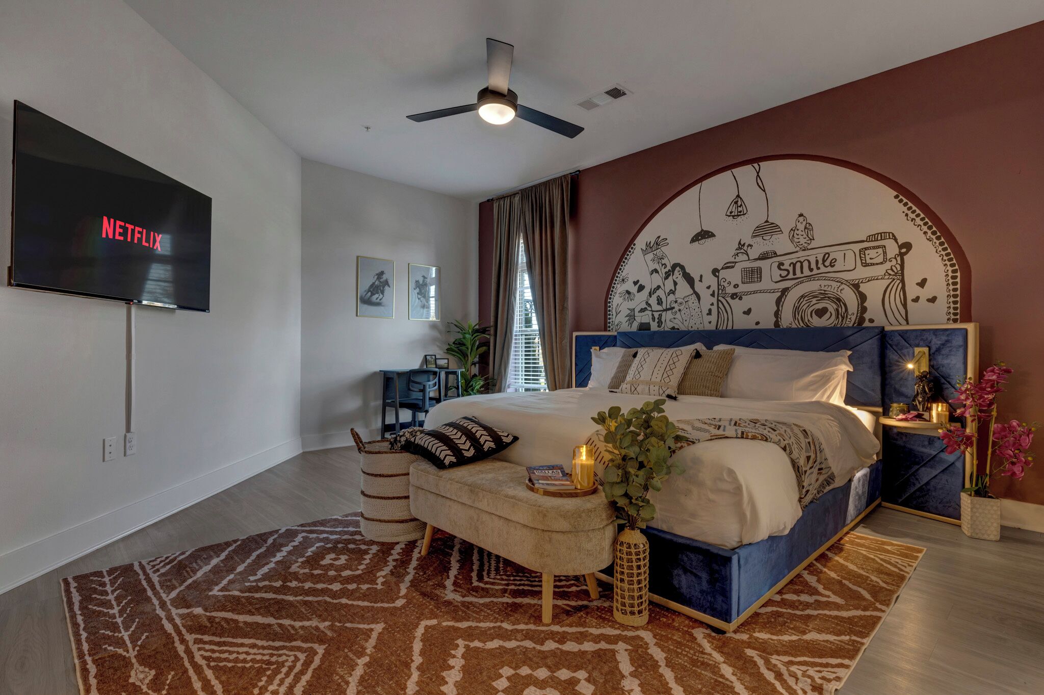 2 bedrooms, iron/ironing board, WiFi, bed sheets