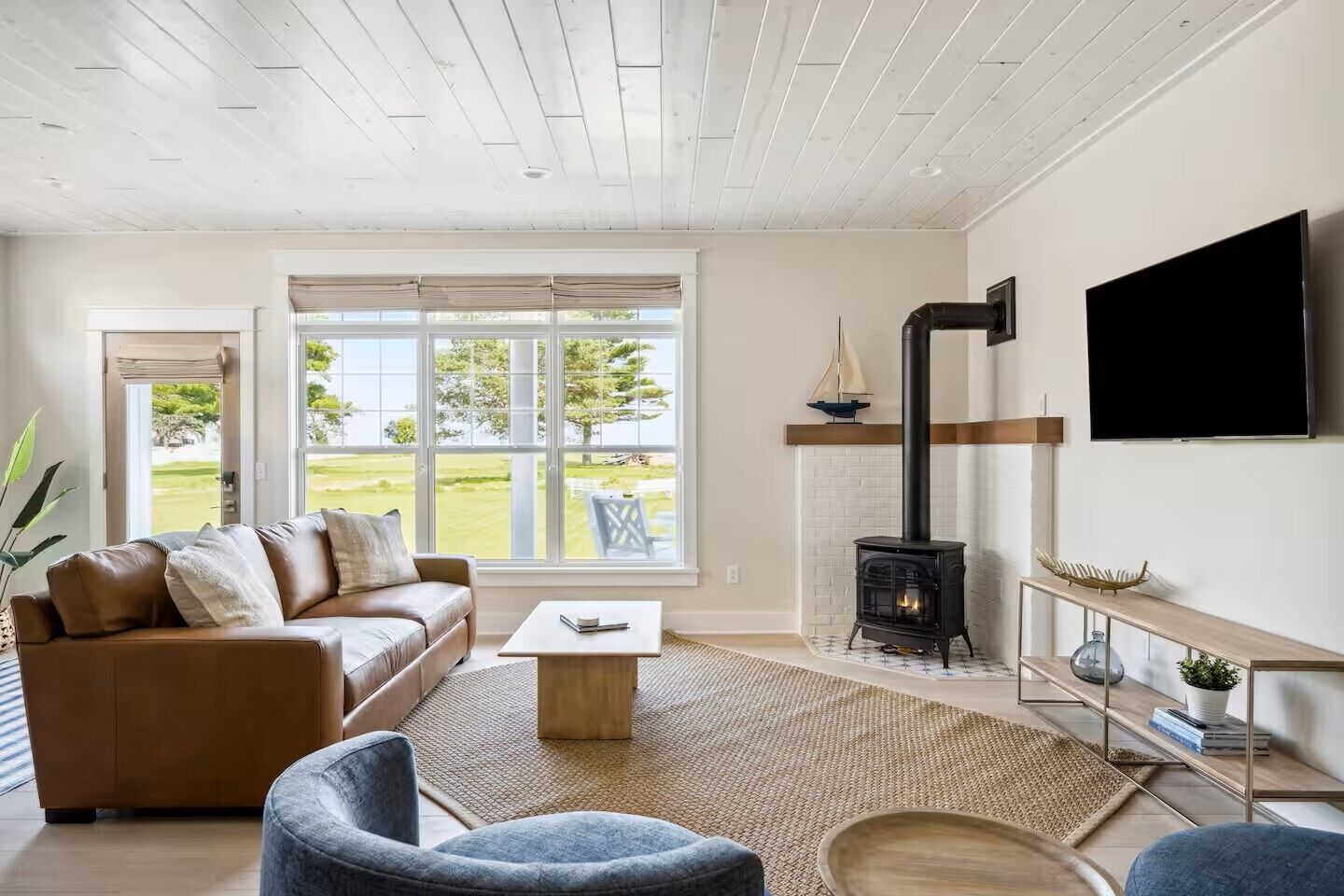 Stuga Premier - sjöutsikt | Vardagsrum