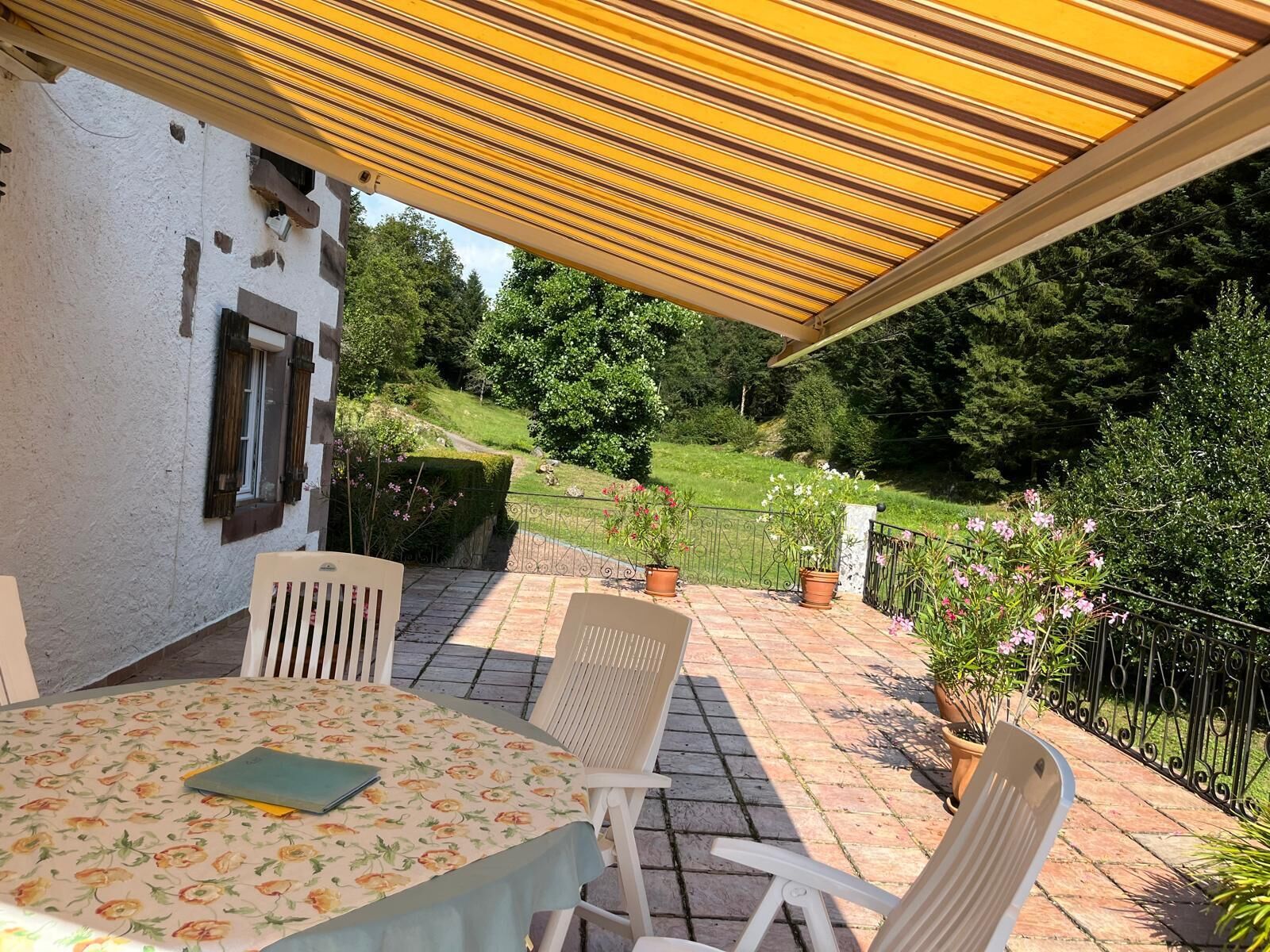 屋外ダイニングエリア