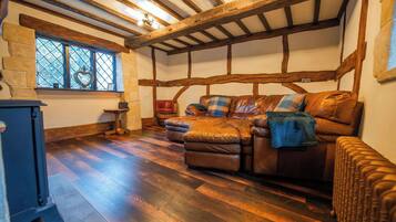 Télévision, cheminée