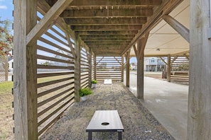 Terrace/patio - How Sweet the Sound: Community Pool | Outdoor Dart Board (Nags Head)