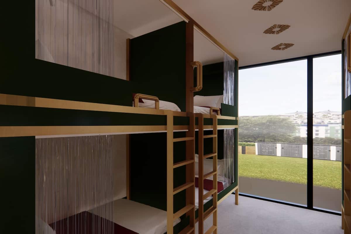 Dormitório compartilhado econômico, vista para o pátio | Wi-Fi de cortesia