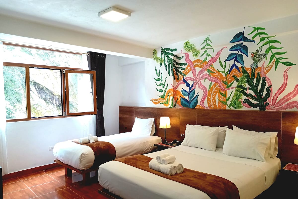 Kamar Keluarga, pemandangan gunung | Brankas, kedap suara, dan Wi-Fi gratis