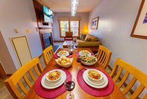 Dining - AS 239+241: 2 Side-by-Side Condos | 2 Kitchens | Ski-In/Out | Sleeps 9 (Snowshoe)