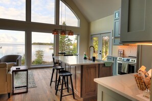 Microwave, oven, stovetop, dishwasher - Brand-New Luxury Lakefront Home / Kayaks, Seclusion, minutes from DeTour, MI (De Tour Village)