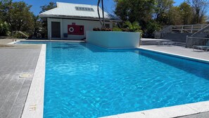 Outdoor pool - Cozy 1-bedroom condo in lovely St Thomas with AC and back up generator (St Thomas, USVI)