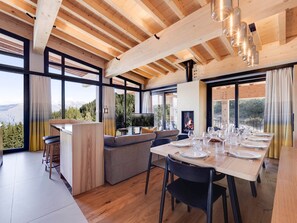 Dining - 126m² Duplex, 4 bedrooms with spa access and parking at Arcs 1800 (Les Arcs 1800)