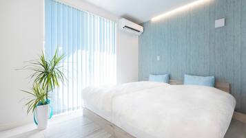 2 habitaciones, escritorio, wifi gratis y ropa de cama