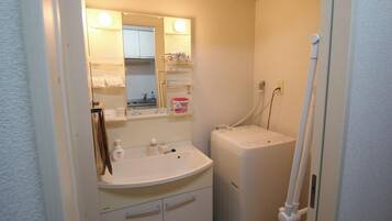 Hair dryer, towels