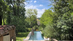 Pool - La Manufacture Royale; exclusive heritage stay in booktown, south of France (Montolieu)