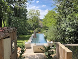 Pool - La Manufacture Royale; exclusive heritage stay in booktown, south of France (Montolieu)