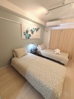 1 slaapkamer, een bureau, gratis wifi, beddengoed