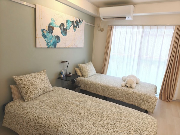 1 chambre, bureau, Wi-Fi gratuit, draps fournis