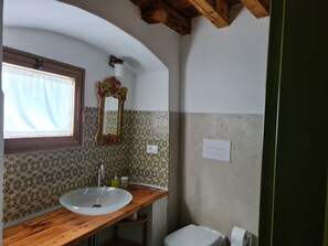 Shower, hair dryer, towels, soap - Cozy apartments centrally located and within walking distance of the lake. (Toscolano Maderno)