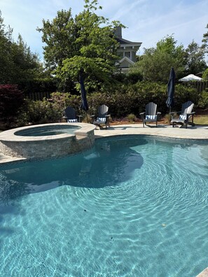 Outdoor pool - Golf Week Retreat - Historic Summerville Home w/ Pool, Spa + Entertaining Spaces (Augusta)