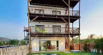 Triplex apartment with 4 suites, 80 meters from the sea at MarAmar beaches in Macapá. Luis Correia.