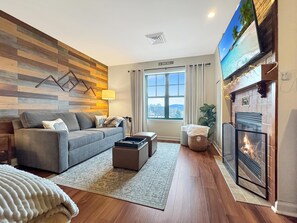 TV connectée, cheminée, baby-foot