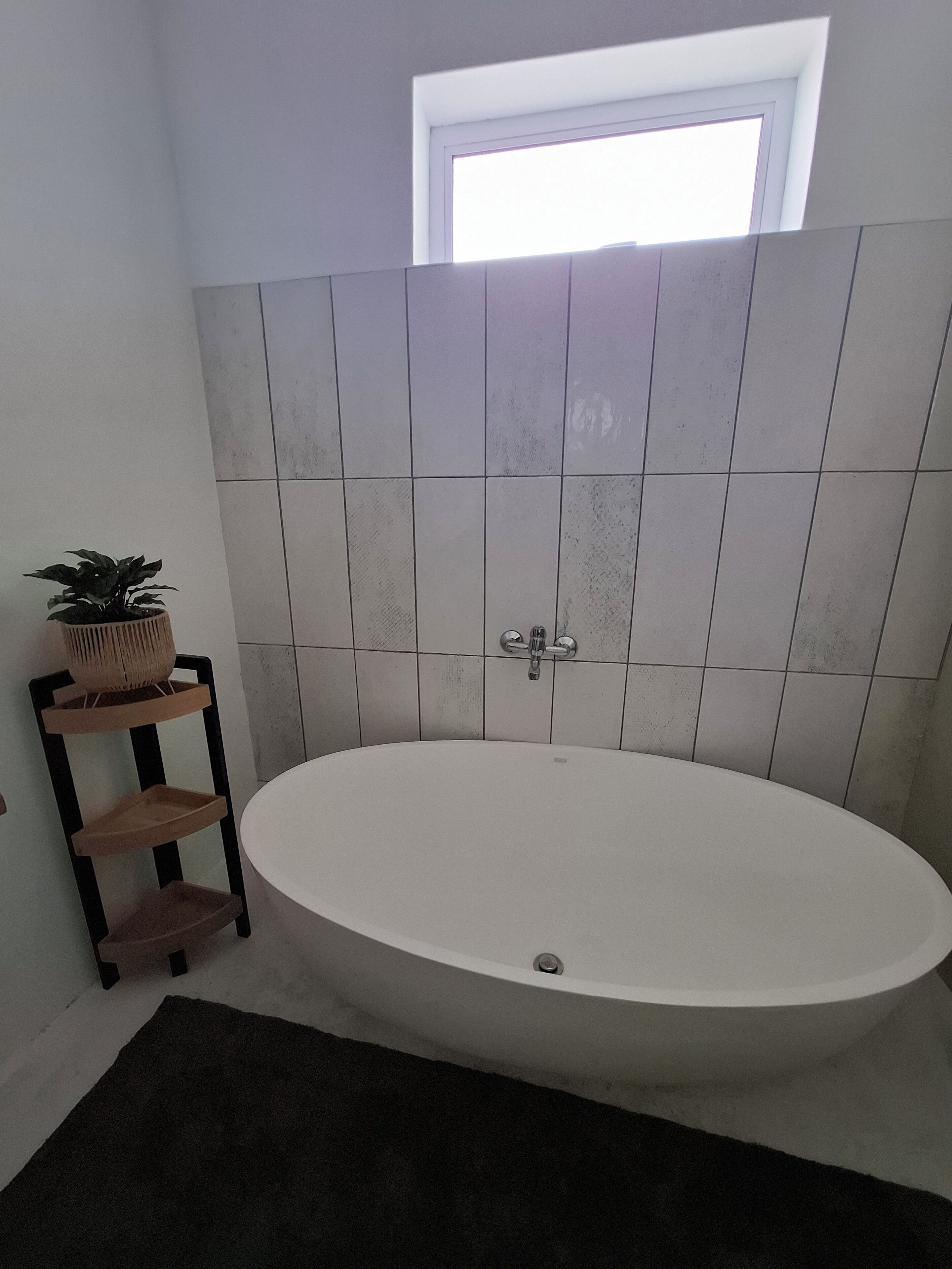 Ducha, toallas y papel higiénico