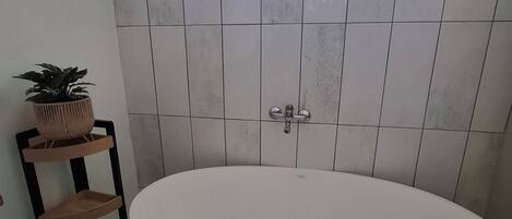 Ducha, toallas y papel higiénico