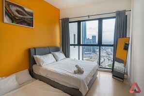 2 bedrooms, iron/ironing board, WiFi, bed sheets - Residensi Continew 5 min walk MRT Train, TRX KL City Centre view Apartment (Kuala Lumpur)