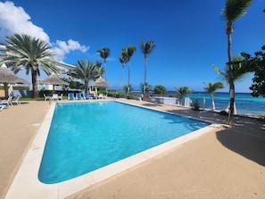 Outdoor pool - Seaside Escape in Bodden Town 3BR + Pool (Bodden Town)