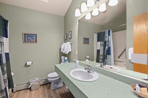 Hair dryer, towels, soap, toilet paper - Spacious 1-bedroom cabin with king bed in Estes Park close to RMNP! (Estes Park)