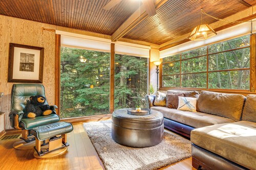 13 Mi to Beach! 'Forest Brook' Creekfront Cabin