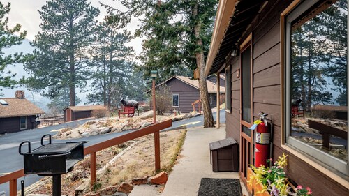 Glorious, dog friendly, 2 bedroom cabin with great views close to RMNP!