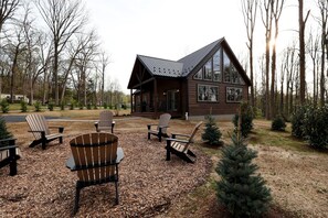 Terrace/patio - A Frame in the Woods |Firepit + Massage Chair (Gap)