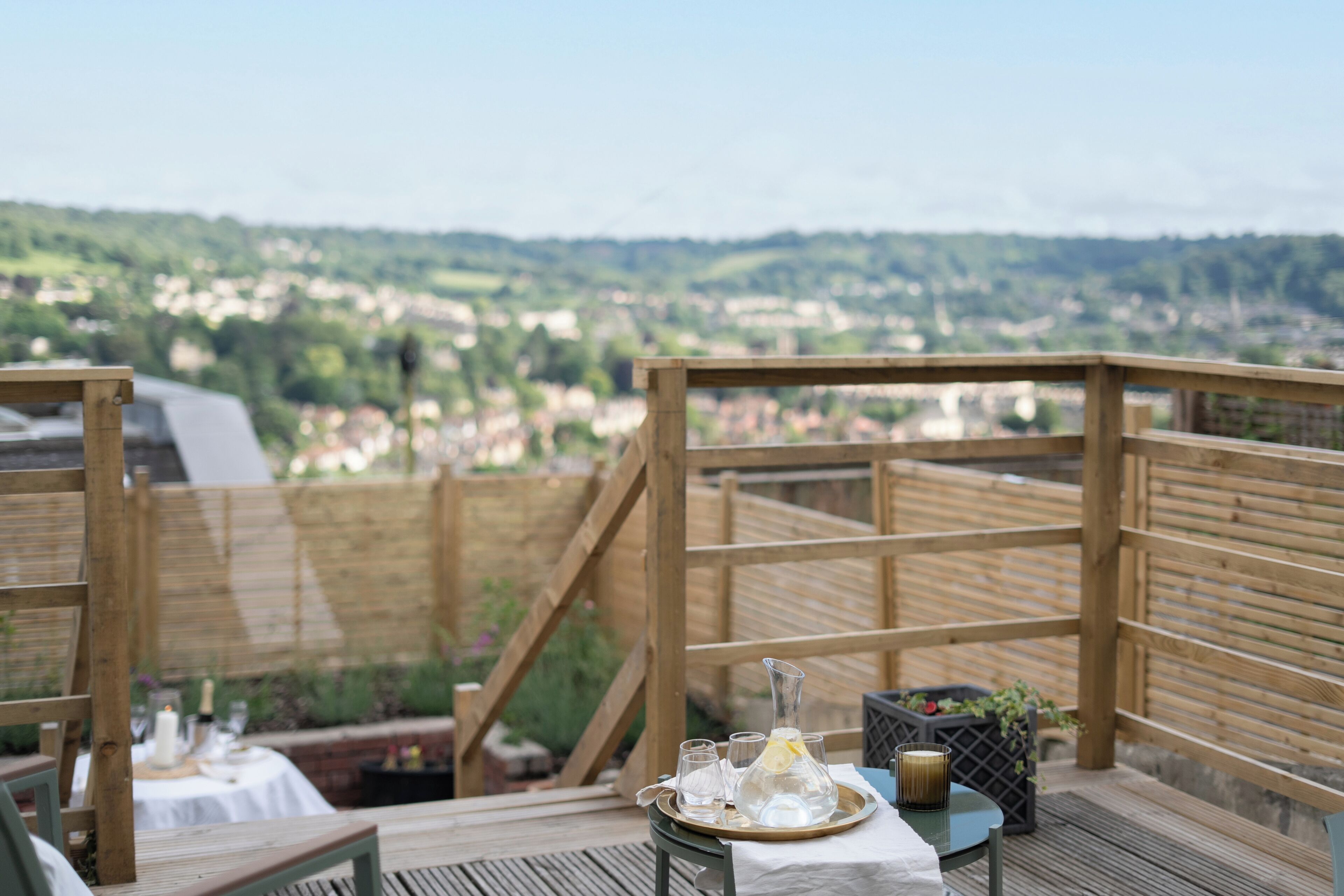 Appartement Deluxe, balcon, vue ville | Terrasse/Patio