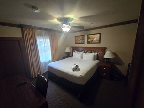 1 slaapkamer, een strijkplank/strijkijzer, wifi, beddengoed