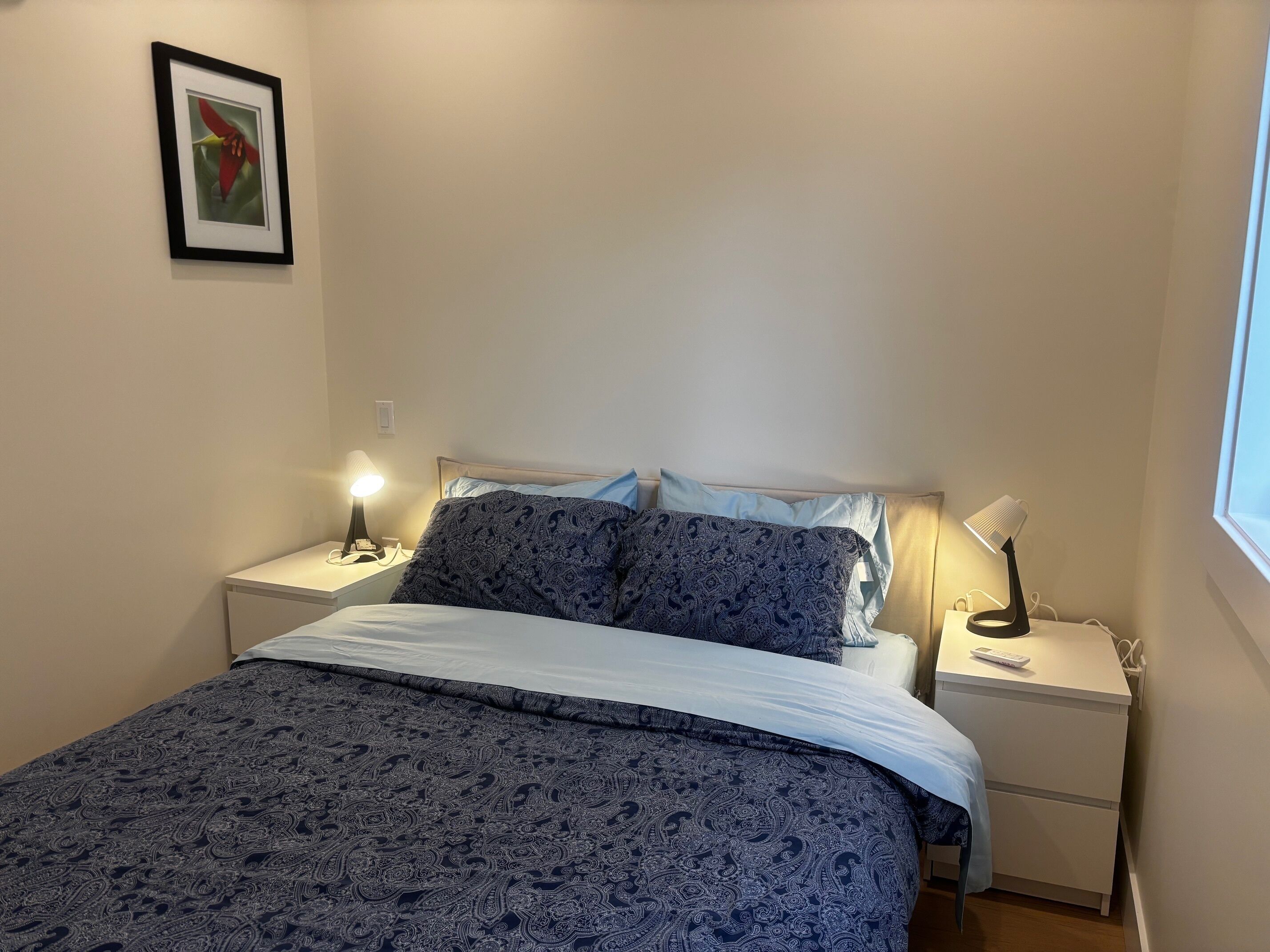 Iron/ironing board, WiFi, bed sheets