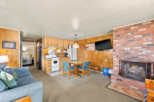 Our lower chalet sleeps up to 6, and has epic views of the continental divide!
