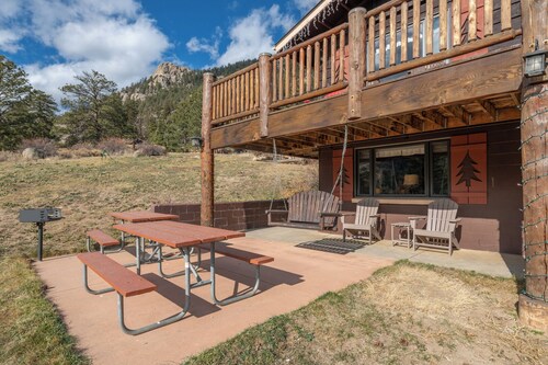 Our lower chalet sleeps up to 6, and has epic views of the continental divide!