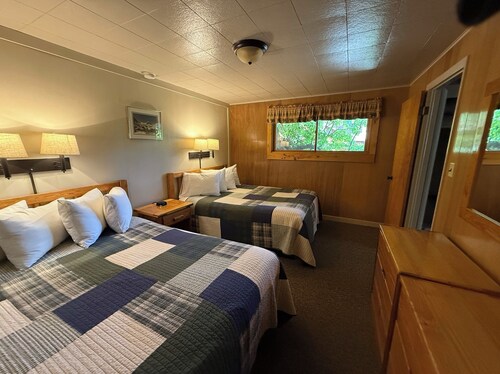 Our lower chalet sleeps up to 6, and has epic views of the continental divide!