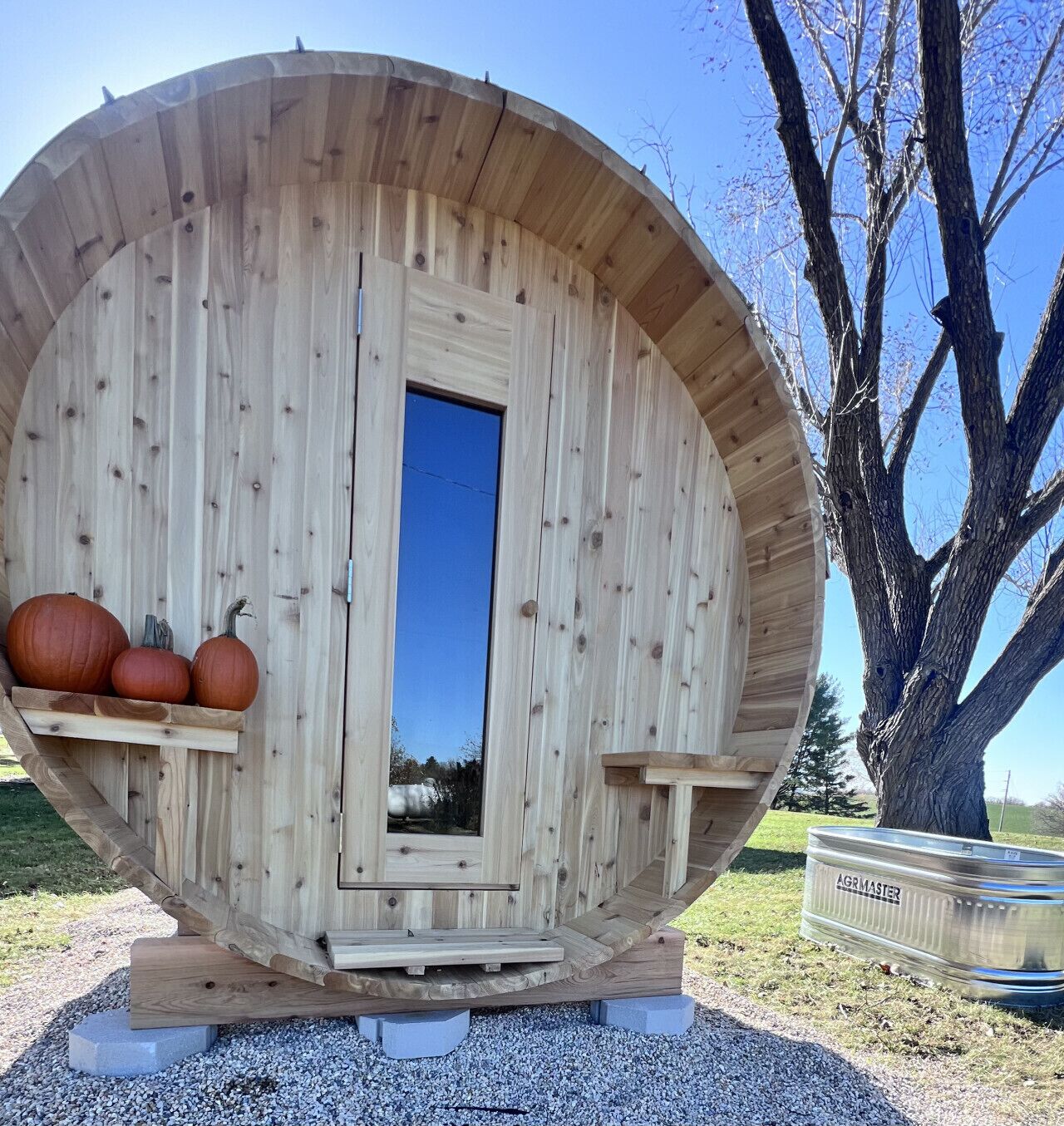 Authentic wood-fired cedar sauna—your private sanctuary for recovery