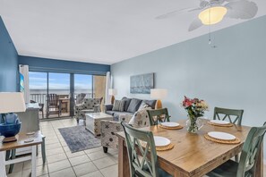Smart TV, DVD player, books, computer monitors - Beachfront condo with pool, private balcony, perfect for families. (Gulf Shores)