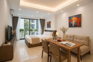 Frette Italian sheets, premium bedding, down duvets, memory-foam beds - SkyMaison Hanoi Rooftop Hotel (Hanoi)