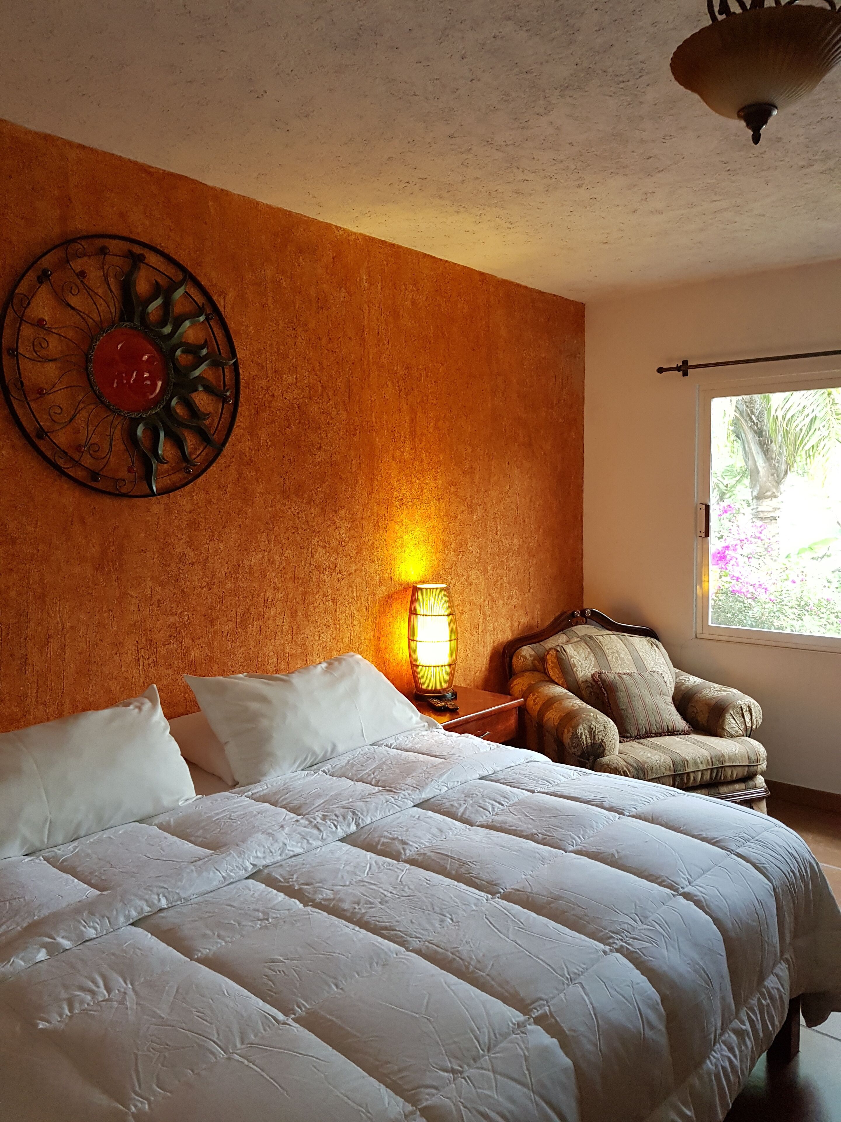 Premium bedding, down duvets, desk, free WiFi