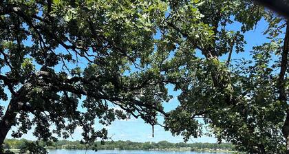 inexpensive lakeside retreat . borders the state bike trail and private dock