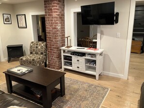 Living area - Pet-friendly. Renovated house. Built in 1890s. No neighbors in sight. (Chatham)