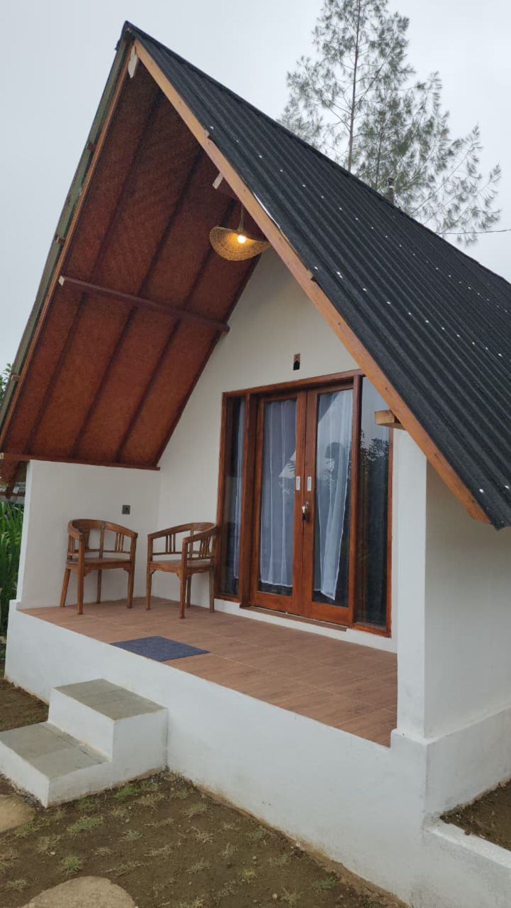 Deluxe-villa - balkon - udsigt til gårdsplads | Udvendig detalje