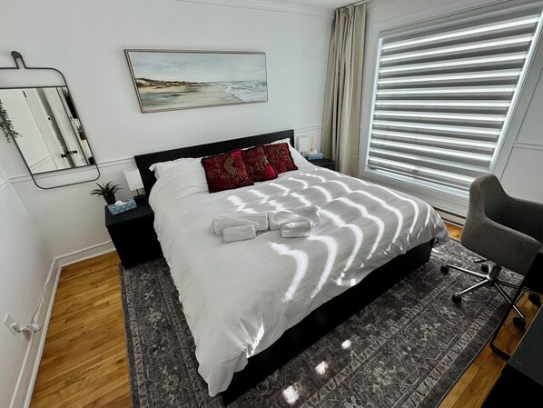 2 chambres, bureau, fer et planche à repasser, Wi-Fi gratuit