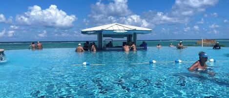 Piscina externa, piscina aquecida