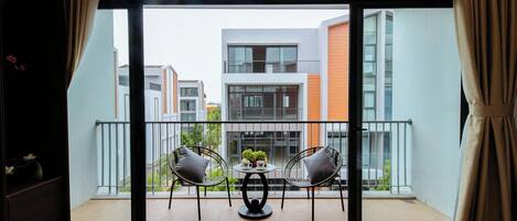 Standard Double Room Single Use, Balcony, City View | Terrace/patio