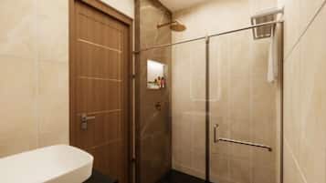 Deluxe Double Room | Bathroom | Shower, free toiletries, hair dryer, towels